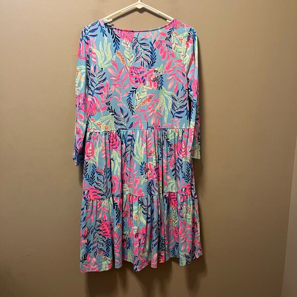 Lilly Pulitzer Geanna Dress Size Medium You’ve Been Spotted - Picture 4 of 8